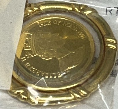 キャット金貨ペンダントトップ